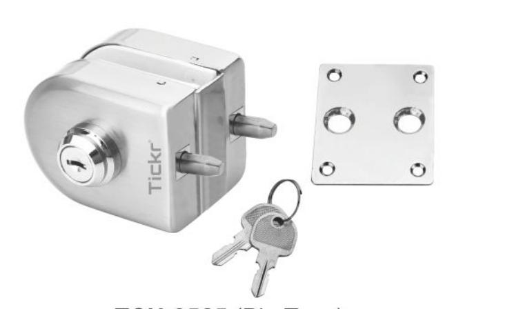 Tickr Tch 8565 Wall To Glass Lock ( Pin Lock)