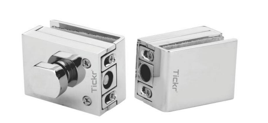 Tickr Tch 8566 Glass To Glass Lock(Bolt Lock)