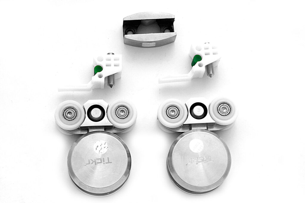 Tickr Tch 8497 A2 Glass Sliding Roller Set