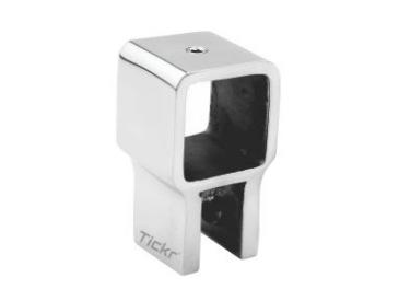 Tickr Tch 8461 Rod To Glass Square Connector