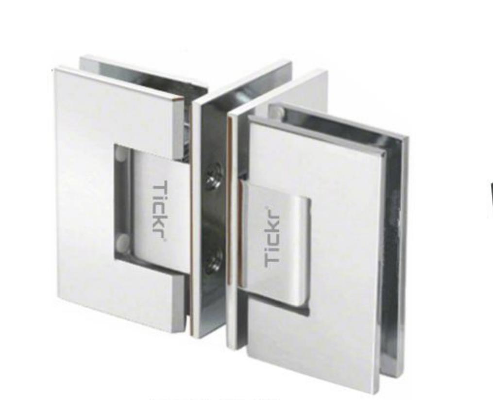 Tickr Tch-8434 Double Glass T Hinge