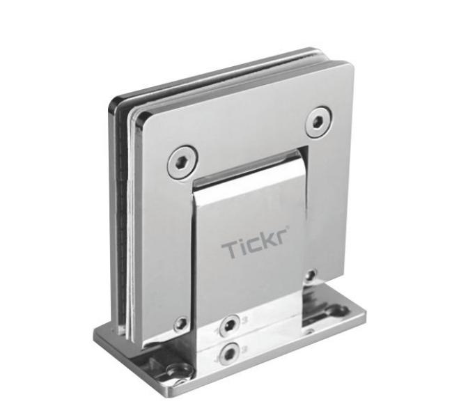 Tickr Tch-8805 Wall To Glass Hydraulic 90" Hinge
