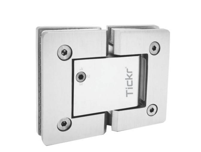 Tickr Tch 8806 Glass To Glass 180" Hydraulic Hinge