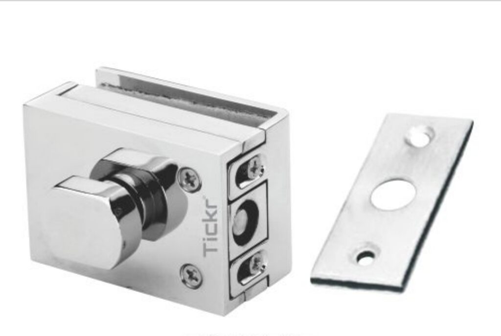 Tickr Tch 8567 Wall To Glass Lock (Bolt Lock)