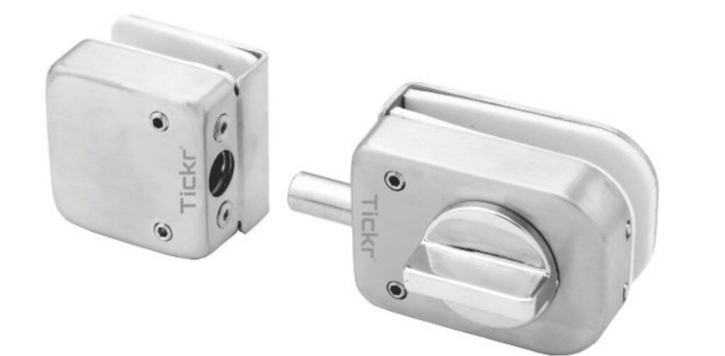 Tickr Tch 8568 Glass To Glass Lock(Bolt Lock)