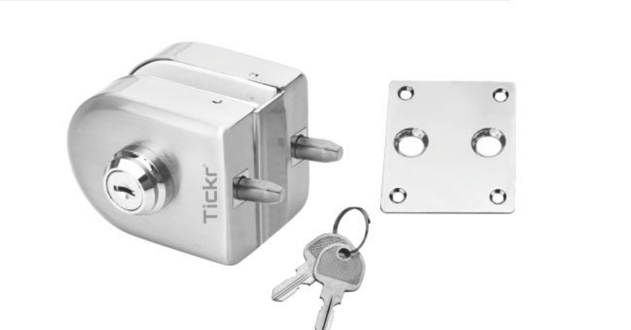 Tickr Tch 8565 Wall To Glass Lock ( Pin Lock)